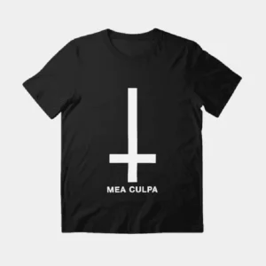 Mea Culpa Cross Essential T-Shirt Black