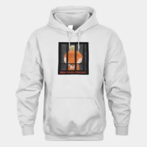 Mea Culpa Podcast Hoodie White