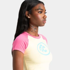 Mea Culpa Raglan Tops Baby Pink2