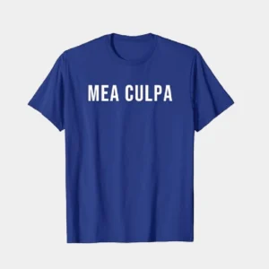 Mea Culpa T-Shirt Royal Blue