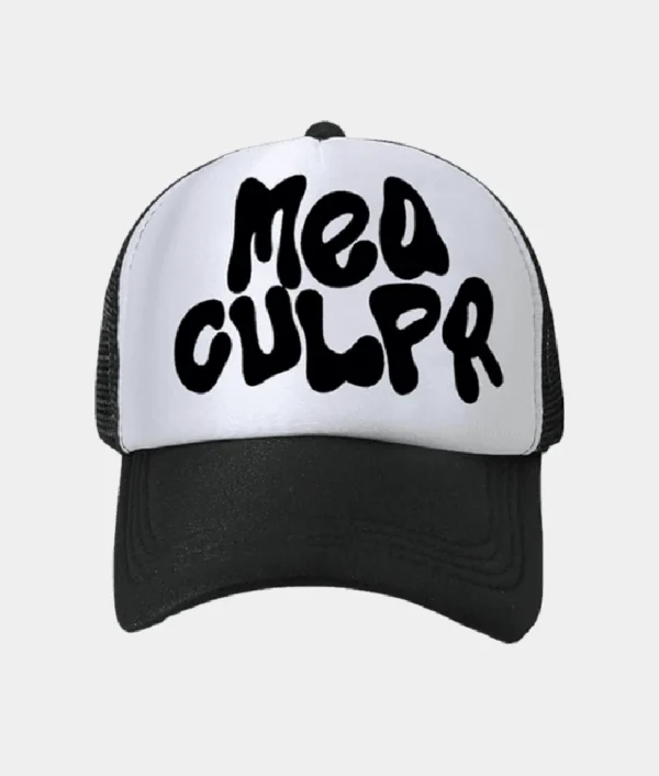 Mea Culpa Trucker Hat Black2