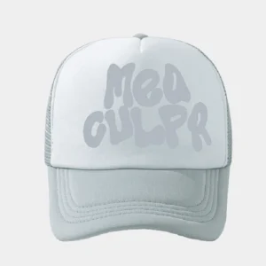 Mea Culpa Trucker Hat Grey2