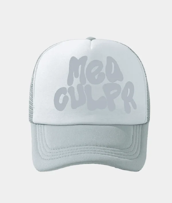 Mea Culpa Trucker Hat Grey2