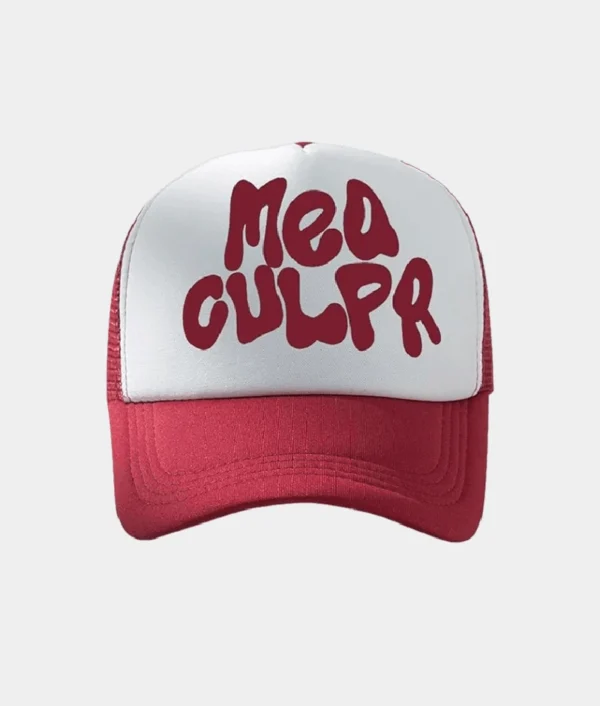 Mea Culpa Trucker Hat Red