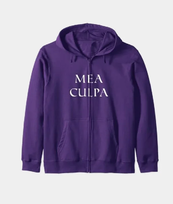 Mea Culpa Zip Hoodie Purple